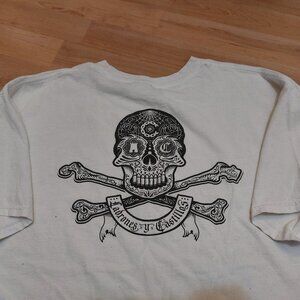 Crooks & Castles Men's White Medusa double Graphic Pullover  t shirt